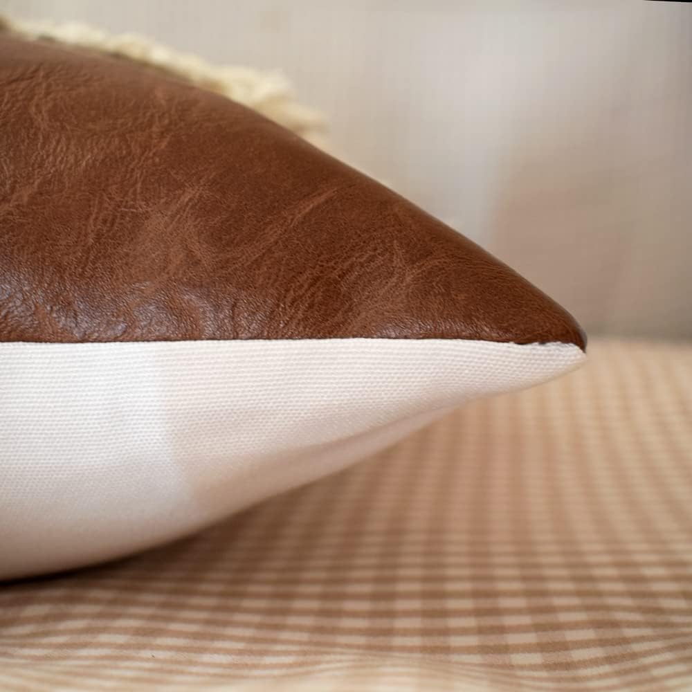 Grandeur Leather Bohemian Cushion Cover