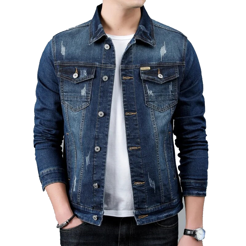 Blue Horizon Men's Denim Casual Spring Jacket