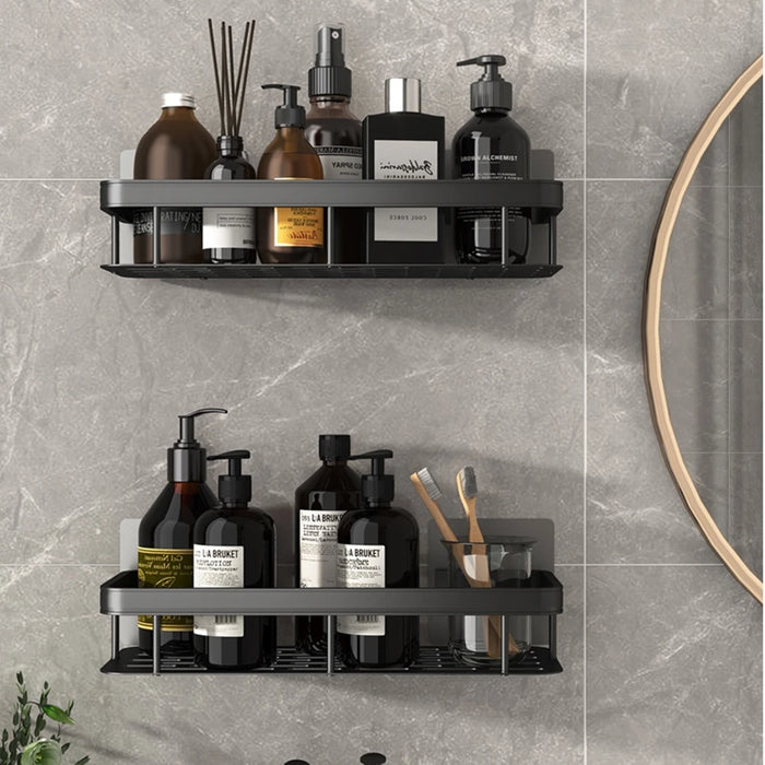 EleganceVista Deluxe Floating Bathroom Shelf - set of 2