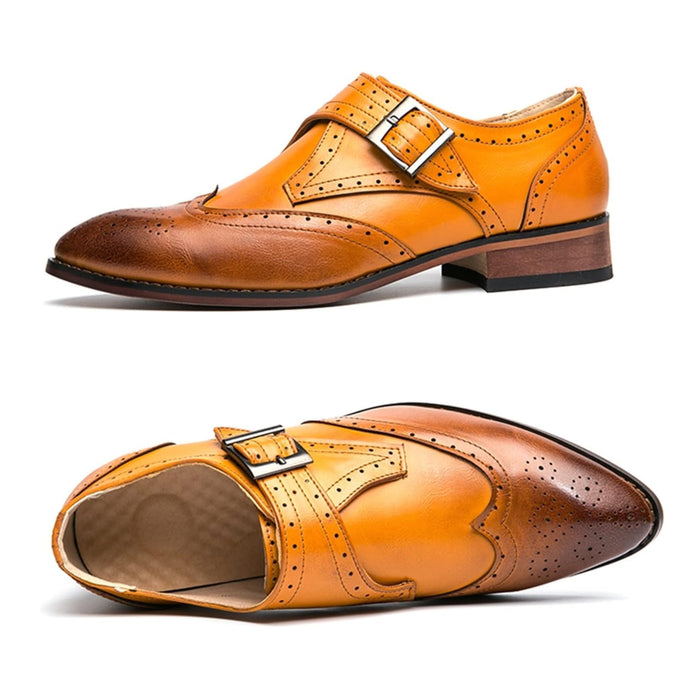 Dalton Windsor Monk Strap Leather Loafers