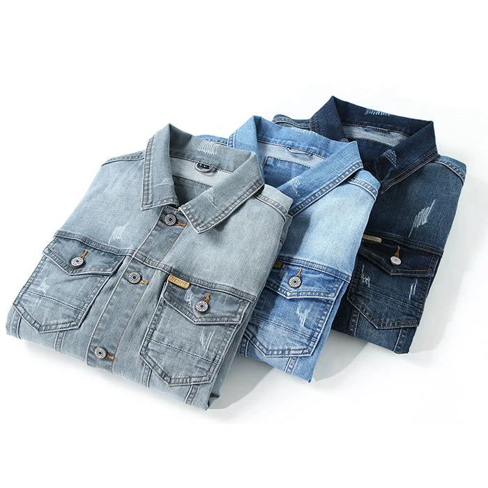 Blue Horizon Men's Denim Casual Spring Jacket